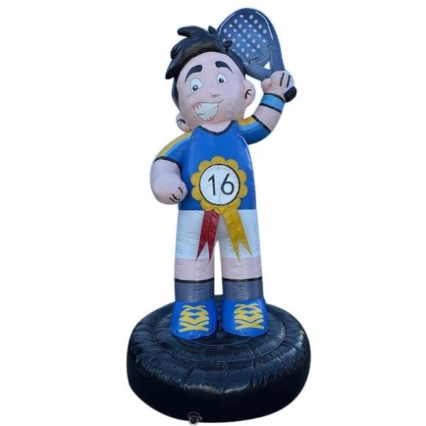 Feestpop man padel 16 jaar 4 meter