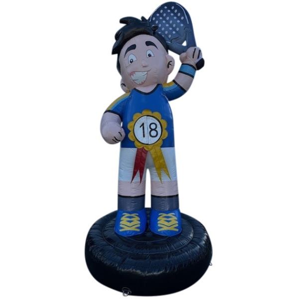 Feestpop man padel 18 jaar 4 meter