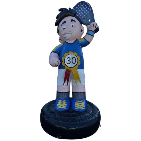 Feestpop man padel 30 jaar 4 meter