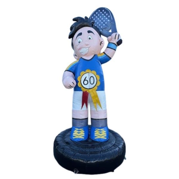 Feestpop man padel 60 jaar 4 meter