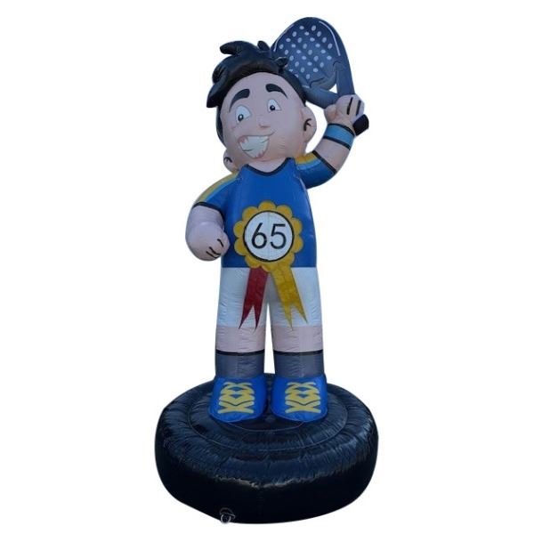 Feestpop man padel 65 jaar 4 meter