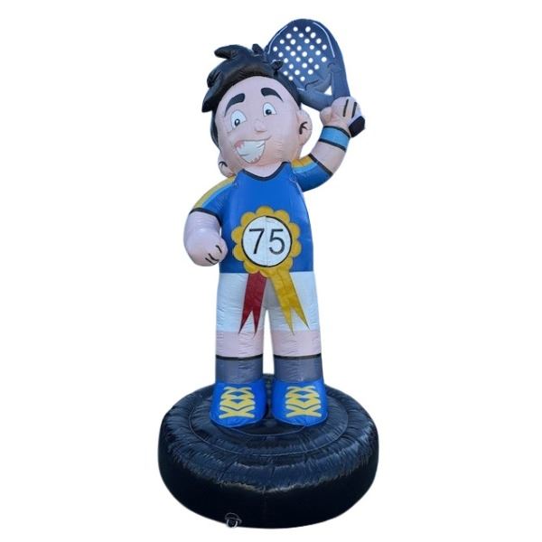 Feestpop man padel 75 jaar 4 meter