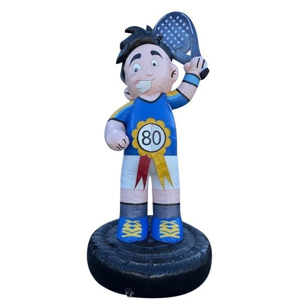 Feestpop man padel 80 jaar 4 meter