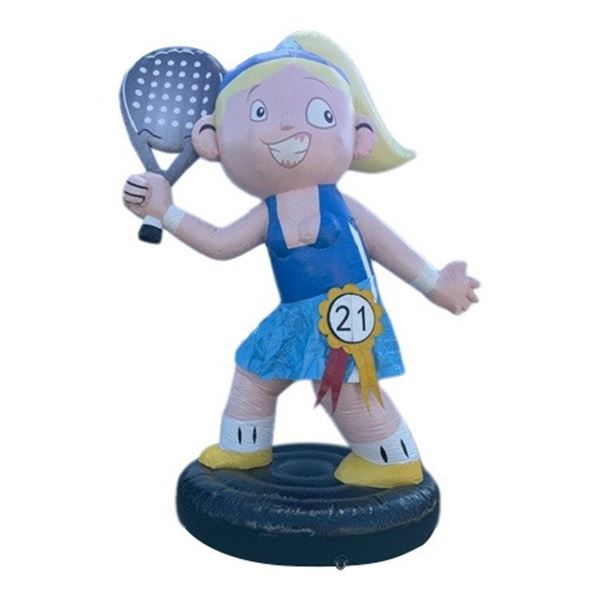 Feestpop vrouw padel 21 jaar 4 meter