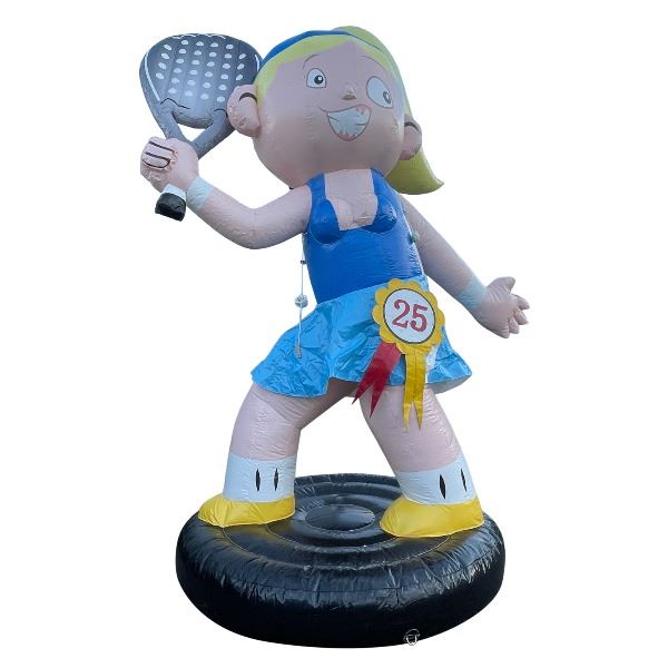 Feestpop vrouw padel 25 jaar 4 meter
